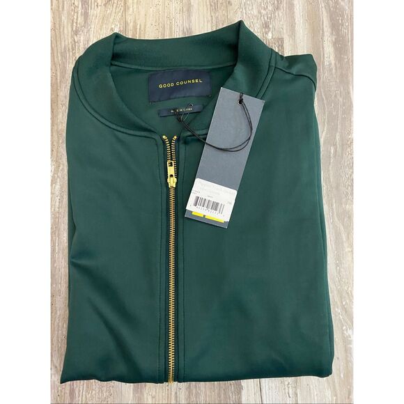 Good Counsel Pippen Track Jacket Hunter Green Full Zip Men’s Sz 2XL NWT - Picture 2 of 6